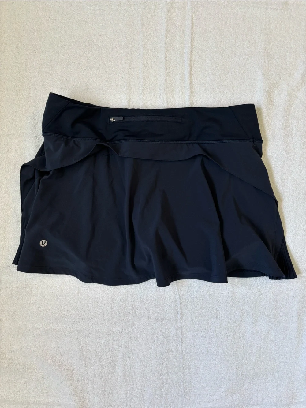 Lululemon Play Off The Pleats Active Skort Navy Blue Size 10 Golf Tennis Casual
